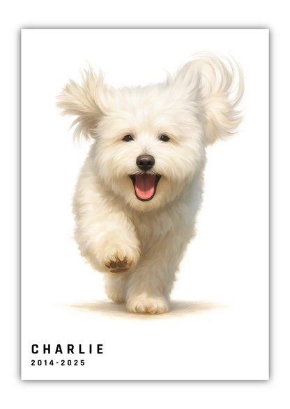 Custom Pet Memorial Portrait – Painting Tribute for Dogs, Cats & Cherished Pets